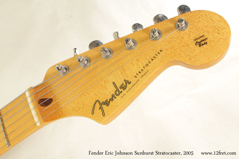 Fender Eric Johnson Sunburst Stratocaster 2005 head front view