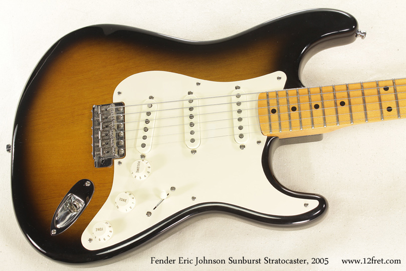 Fender Eric Johnson Sunburst Stratocaster 2005 top