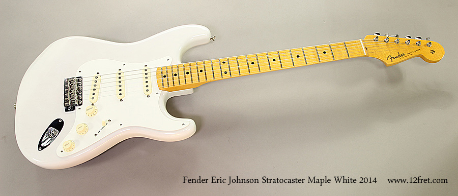 Fender Eric Johnson Stratocaster Maple White 2014 Full Front View