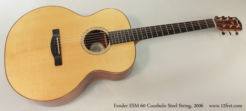 Fender ESM-60 Cocobolo Steel String, 2006 Full Front View