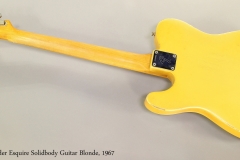 Fender Esquire Solidbody Guitar Blonde, 1967  Full Rear View