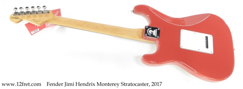 Fender Jimi Hendrix Monterey Stratocaster, 2017 Full Rear View