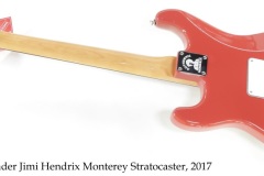 Fender Jimi Hendrix Monterey Stratocaster, 2017 Full Rear View