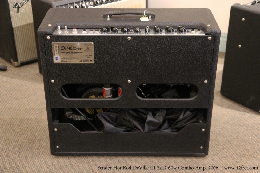 Fender Hot Rod DeVille III 2x12 60w Combo Amp, 2006 Full Rear View