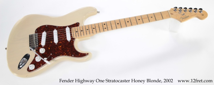 Fender Highway One Stratocaster Honey Blonde, 2002 Full Front View