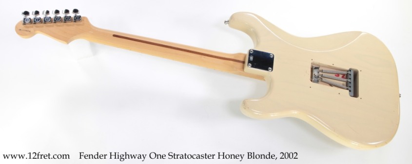 Fender Highway One Stratocaster Honey Blonde, 2002 Full Rear View