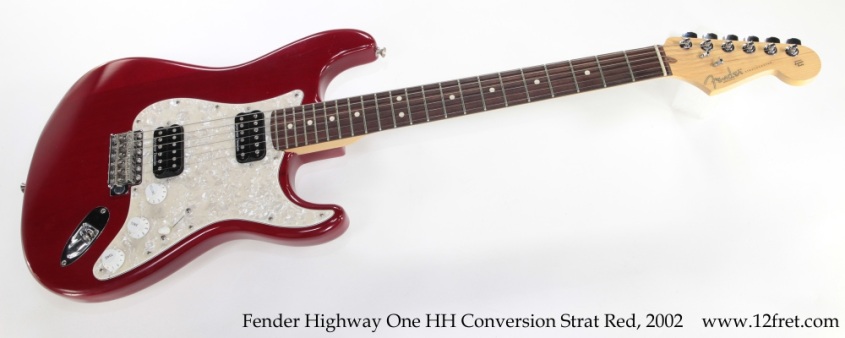 Fender Highway One HH Conversion Strat Red, 2002 Full Front View