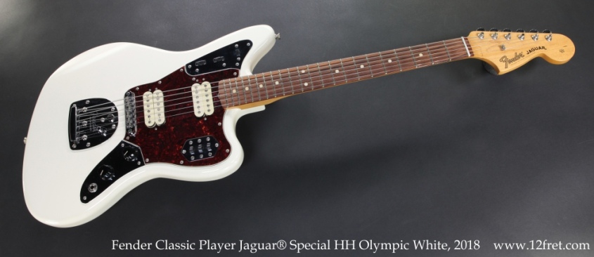 Fender Classic Player Jaguar Special HH Olympic White, 2018 Full Front View