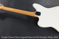 Fender Classic Player Jaguar Special HH Olympic White, 2018 Full Rear View