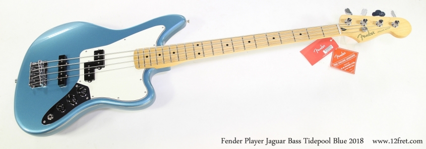 Fender Player Jaguar Bass Tidepool Blue 2018   Full Front VIew