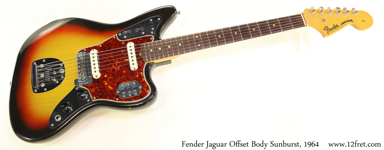 Fender Jaguar Offset Body Sunburst, 1964 Full Front View