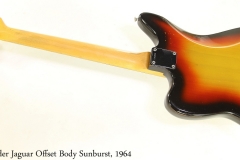 Fender Jaguar Offset Body Sunburst, 1964 Full Rear View