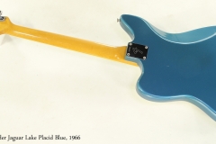 Fender Jaguar Lake Placid Blue, 1966 Full Rear VIew