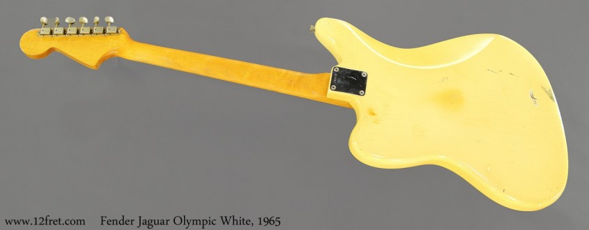 Fender Jaguar Olympic White, 1965 Full Rear View