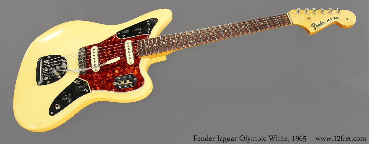 Fender Jaguar Olympic White, 1965 Full Front View