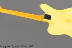 Fender Jaguar Olympic White, 1965 Full Rear View