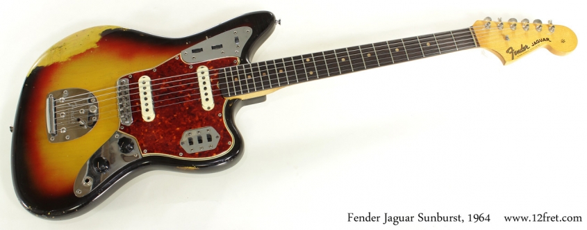 Fender Jaguar Sunburst 1964 full front view