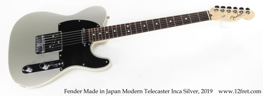 Fender Made in Japan Modern Telecaster Inca Silver, 2019 Full Front View