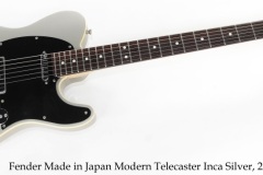 Fender Made in Japan Modern Telecaster Inca Silver, 2019 Full Front View