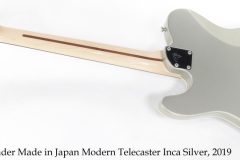 Fender Made in Japan Modern Telecaster Inca Silver, 2019 Full Rear View