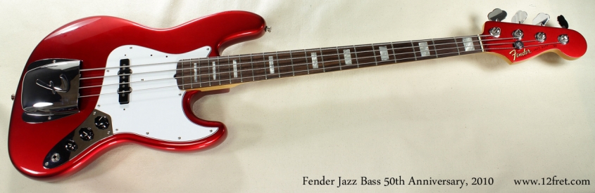 Fender Jazz Bass 50th Anniversary 2010 full front view