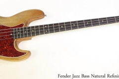 Fender Jazz Bass Natural Refinish, 1966 Full Front View