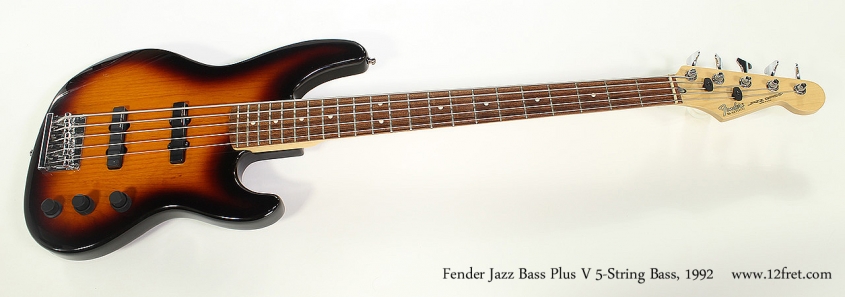 Fender Jazz Bass Plus V 5-String Bass, 1992 Full Front View