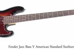 Fender Jazz Bass V American Standard Sunburst, 2016 Full Front View