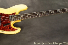 Fender Jazz Bass Olympic White, 1965 Full Front View