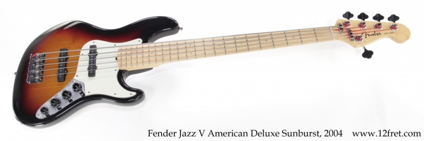 Fender Jazz V American Deluxe Sunburst, 2004 Full Front View