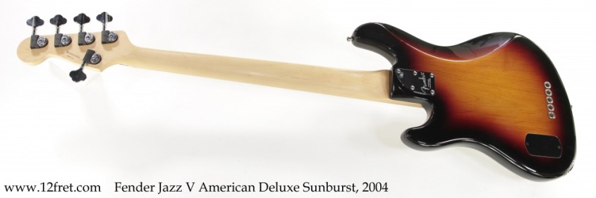 Fender Jazz V American Deluxe Sunburst, 2004 Full Rear View