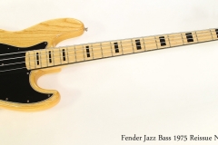 Fender Jazz Bass 1975 Reissue Natural, 2001  Full Front View