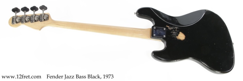 Fender Jazz Bass Black, 1973 Full Rear View