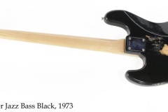 Fender Jazz Bass Black, 1973 Full Rear View