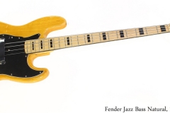 Fender Jazz Bass Natural, 1973 Full Front View