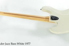 Fender Jazz Bass White 1977 Full Rear View