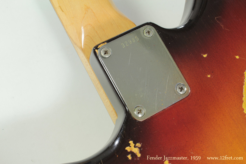 Fender Jazzmaster 1959 neckplate
