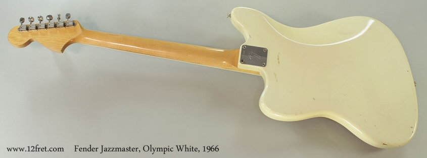 Fender Jazzmaster, Olympic White, 1966 Full Rear View