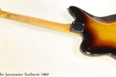 Fender Jazzmaster Sunburst 1960 Full Rear View