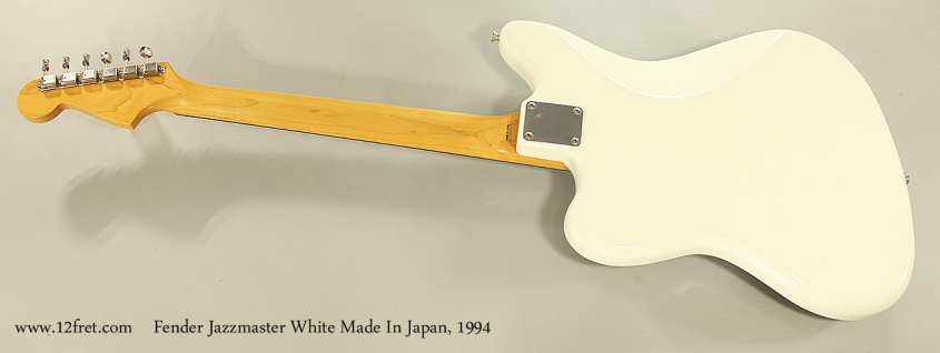 Fender Jazzmaster White Made In Japan, 1994 Full Rear View