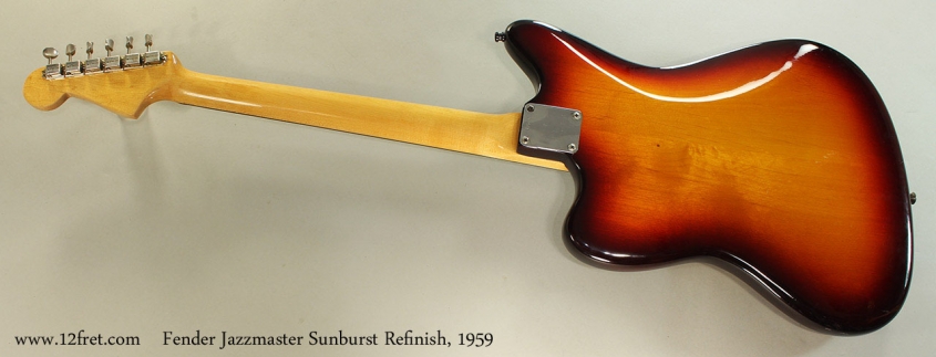 Fender Jazzmaster Sunburst Refinish, 1959 Full Rear View