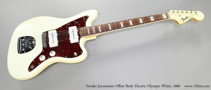 Fender Jazzmaster Offset Body Electric Olympic White, 1966   Full Front View