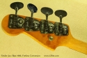 Fender Jazz Bass 1966 Fretless Conversion head rear