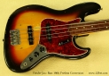 Fender Jazz Bass 1966 Fretless Conversion top