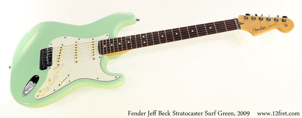Fender Jeff Beck Stratocaster Surf Green, 2009 Full Front View