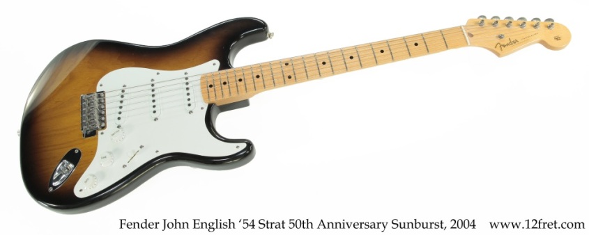Fender John English '54 Strat 50th Anniversary Sunburst, 2004 Full Front View