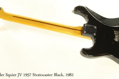 Fender Squier JV 1957 Stratocaster Black, 1982 Full Rear View