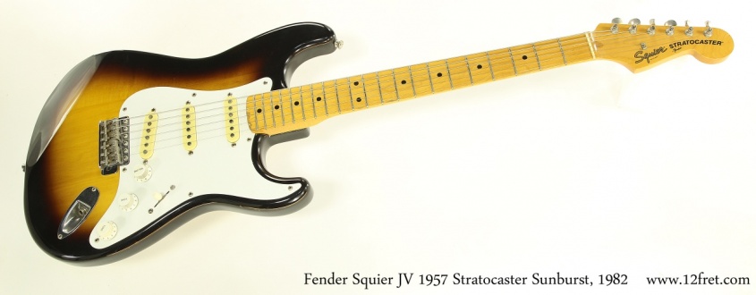 Fender Squier JV 1957 Stratocaster Sunburst, 1982 Full Front View
