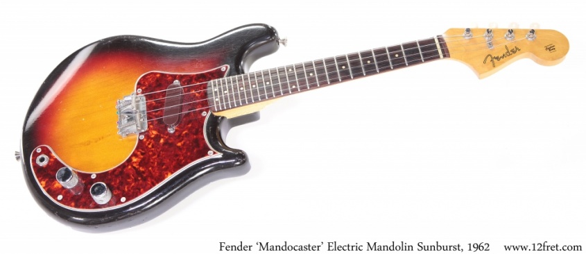Fender 'Mandocaster' Electric Mandolin Sunburst, 1962 Full Front View
