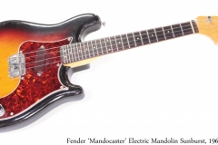 Fender 'Mandocaster' Electric Mandolin Sunburst, 1962 Full Front View
